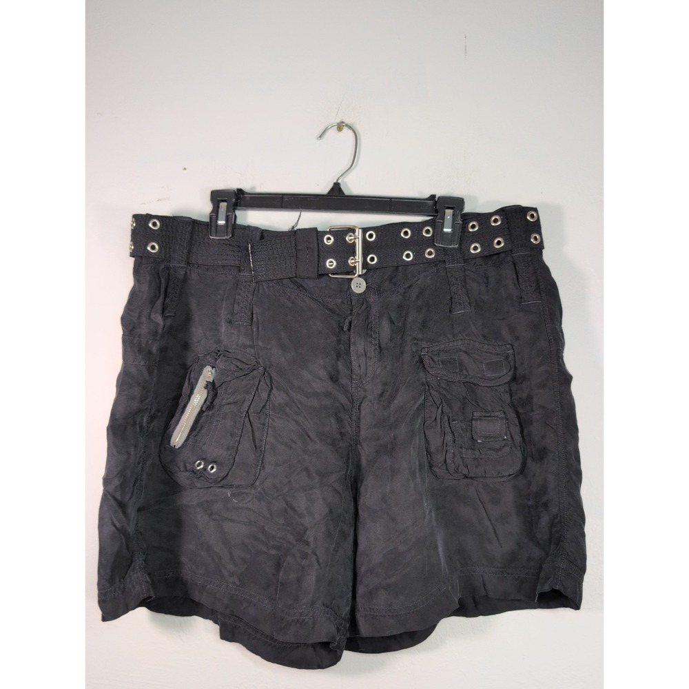 Johnny Was Belted Zipper Pocket Shorts Size 12